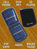 InPower Solar Chargers for your Cell, IPOD, MPS, CD Player, Game Player and more! Put the Power in Your Pocket!